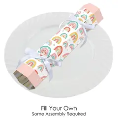 Big Dot of Happiness Hello Rainbow - No Snap Boho Baby Shower and Birthday Party Table Favors - DIY Cracker Boxes - Set of 12