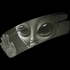 Junior's Design By Humans Alien By surgeryminor T-Shirt