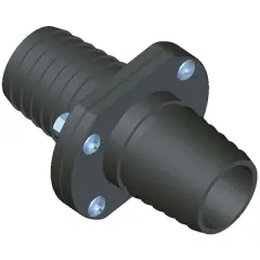 T-H Marine Double Barb Inline Scupper Check Valve - 1-1/8" - Black Boat Equipment - ILS1200DP.