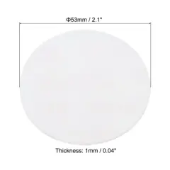 Unique Bargains Foam Lid Liner, Resistant Pressure Sensitive Seal White