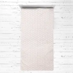 Bacati - Floret Coral Muslin 3 pc Toddler Bed Sheet Set 100 pecent cotton