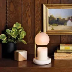 Candle Lamp Warmer White Frosted - Threshold&trade;
