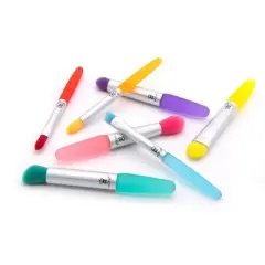 MODA Brush Mini Jelly 7pc Makeup Brush Kit, Includes Crease, Angle Liner, and Detail Makeup Brushes