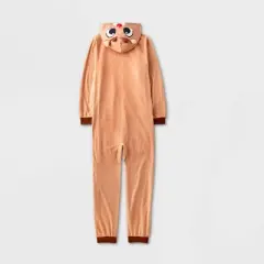 Girls' Rudolph the Red-Nosed Reindeer Union Suit - Brown