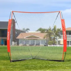 GoSports Regulation Size 6 ft x 6 ft Portable Lacrosse Net - Bow Style Frame with Carrying Case