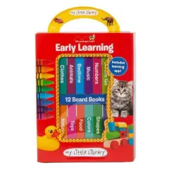 My Little Library: Early Learning - First Words (12 Board Books) - by  Little Grasshopper Books & Publications International Ltd (Hardcover)