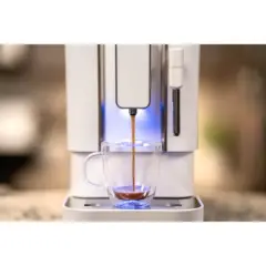 Concierge Elite Espresso Machine Diamond White: Espressione Coffee Maker, Automatic, Programmable, 1350W, 1.2L Capacity