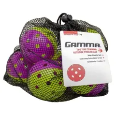 GAMMA Sports GAMMA Sports 2-Tone Pickleballs 6pk - Purple/Yellow