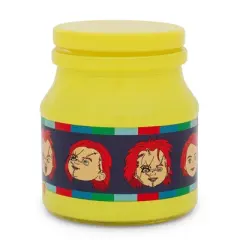 Silver Buffalo Child's Play Chucky Expressions Glass Storage Jar With Lid | Holds 5 Ounces