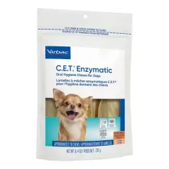 Virbac C.E.T. Enzymatic Oral Chews for Dogs Under 11 lbs 30 Ct