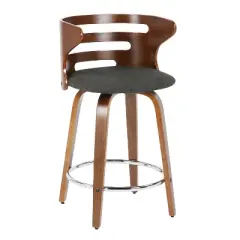 Set of 2 Cosini Upholstered Counter Height Barstools - Lumisource