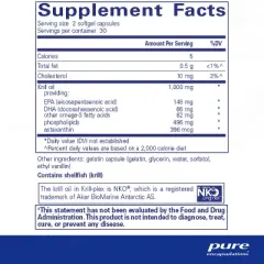 Pure Encapsulations Krill-Plex - Supports Menstrual Comfort, Heart Health, Joint Support, Cognitive Function and Skin Health