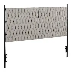 Braided Matisse Polyester/Metal Headboard - LumiSource