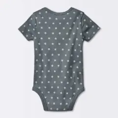 Baby 4pk Short Sleeve Moons Bodysuit - Cloud Island&trade; Gray