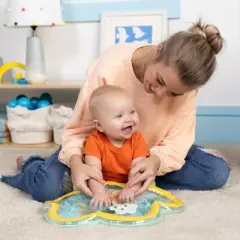 Bright Starts Disney Winnie the Pooh Once Upon a Tummy Time Water Mat - Blue