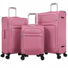 World Traveler Dejuno Cirrus 3-Piece Lightweight Expandable Spinner Luggage Set