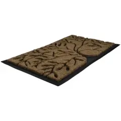 Northlight Tree of Life Rectangular Coir Door Mat 29.5" x 17.75"