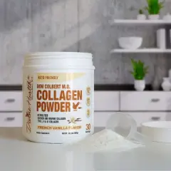 Hydrolyzed Type I, II & III Collagen Drink Mix Powder - Sugar Free Vanilla Flavor Divine Health by Dr. Colbert - 22.2 oz