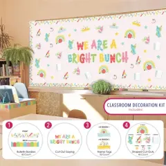 Big Dot of Happiness Cute and Colorful School School Bulletin Board Set Classroom Decoration Kit