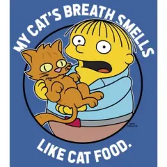 Women's The Simpsons Ralph and His Cat Racerback Tank Top