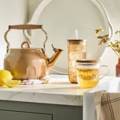 15oz Glass Tea Infuser Mug Clear - Hearth & Hand&trade; with Magnolia