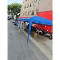 10x30 Pop Up Canopy - Heavy Duty Outdoor Canopy Tent with Portable Roller Bag - 3 Adjustable Height, 4 Weight Bags, 8 Stakes & 6 Guy Ropes Included