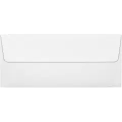 LUX #10 Square Flap Envelopes (4 1/8 x 9 1/2) 50/Pack White Linen (4860-WLI-50)