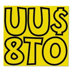 Trend Ready Letters Playful Combo Set Yellow 4"h 216/Set T79743