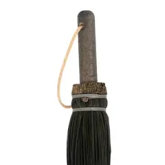 Lehman's Amish Fireplace Hand Broom, Durable Oak Handle and Black Broomcorn Bristles for Efficient Ash and Debris Cleanup