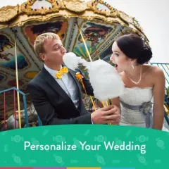 Wedding Candy Chocolate Kisses with "I Do" Stickers by Just Candy