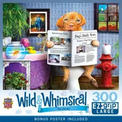 MasterPieces 300 Piece EZ Grip Jigsaw Puzzle - The Library - 18"x24"