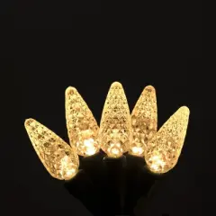 Aurio 150ct Prolight LED C5 String Lights Warm White with Green Wire