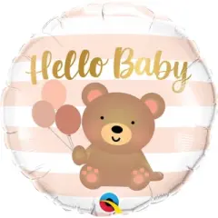 Loonballoon HELLO BABY BEAR & BALLOONS  (2 pcs)