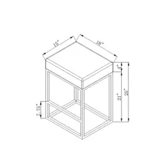 Valerie Counter Height Barstool - Chic Home Design