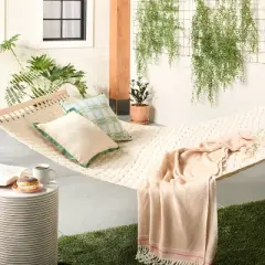 13' Soft Grid-Weave Oversized 2-Person Outdoor Hammock Cream - Hearth & Hand&trade; with Magnolia