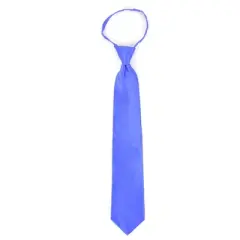 Men's Solid Color Pre-tied Zipper Necktie