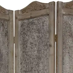 6 ft. Tall Closed Mesh Design Room Divider - Oriental Furniture