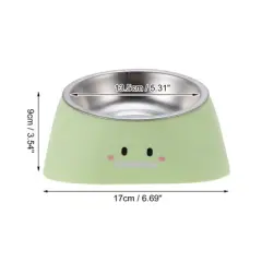 Unique Bargains Durable Dog Bowls Green 1 Pc