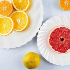 Smarty Had A Party 9" Clear Flair Plastic Buffet Plates - 72 pcs