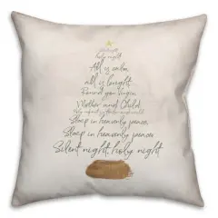 Creative Products Silent Night Tree 18 x 18 Indoor / Outdoor Pillow