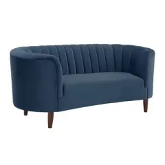 71" Millephri Loveseat Blue Velvet - Acme Furniture