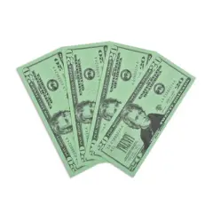 Learning Advantage Play Bills, $20 Bills, Set of 100