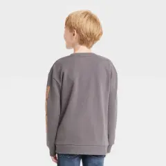 Boys' Marvel Spider-Man Crewneck Fleece Sweatshirt - Dark Gray