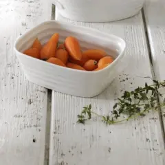 Portmeirion Sophie Conran Mini Rectangular Dish - 6 x 4 inches Fine Porcelain Bakeware, Oven to Table Cook & Serve Dish - Microwave & Dishwasher Safe
