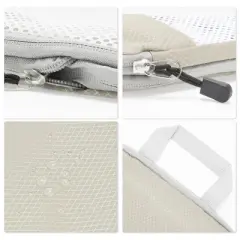 Unique Bargains Luggage Organizer Travel Bags for Travel Beige 1 Set