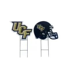 NCAA UCF Knights 2pk Logo and Helmet Garden Stake Set