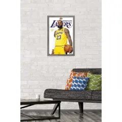 Trends International NBA Los Angeles Lakers - LeBron James Feature Series 23 Framed Wall Poster Prints