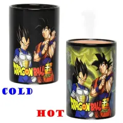 Dragon Ball Super Anime Manga Heat Reactive Color Changing 16 OZ. Tea Coffee Mug Cup Black