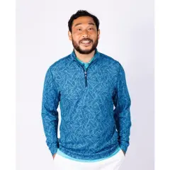 Traverse Palm Print Half-Zip Jacket