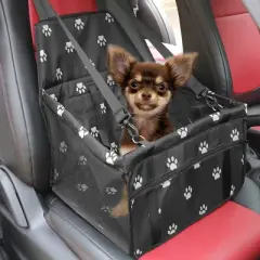 Unique Bargains Oxford Fabric Car Pet Seat Cover Dark Black